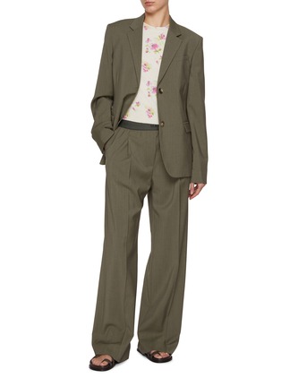 Figure View - Click To Enlarge - LOEWE - Floral Short Sleeve Sweater