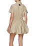 Back View - Click To Enlarge - LOEWE - Bubble Hem Drawstring Cotton Silk Shirt Dress