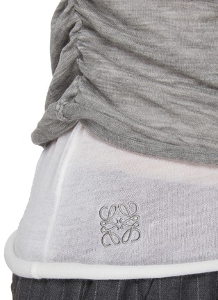  - LOEWE - Draped Layered Cashmere T-Shirt