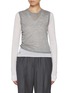 Main View - Click To Enlarge - LOEWE - Draped Layered Cashmere T-Shirt
