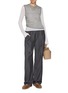 Figure View - Click To Enlarge - LOEWE - Draped Layered Cashmere T-Shirt
