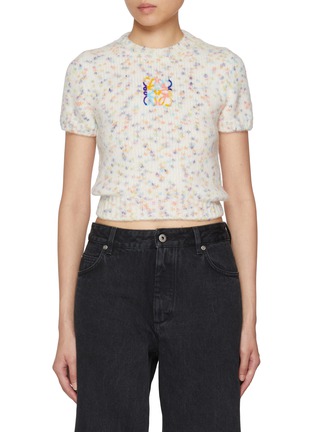 Main View - Click To Enlarge - LOEWE - Speckled Knit Sweater