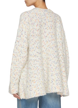 Back View - Click To Enlarge - LOEWE - Speckled Trapeze Cardigan