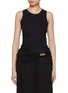Main View - Click To Enlarge - LOEWE - Asymmetric Ribbed Cotton Tank Top