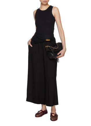 Figure View - Click To Enlarge - LOEWE - Asymmetric Ribbed Cotton Tank Top