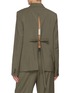 Back View - Click To Enlarge - LOEWE - Tie Back Single Breasted Wool Blazer