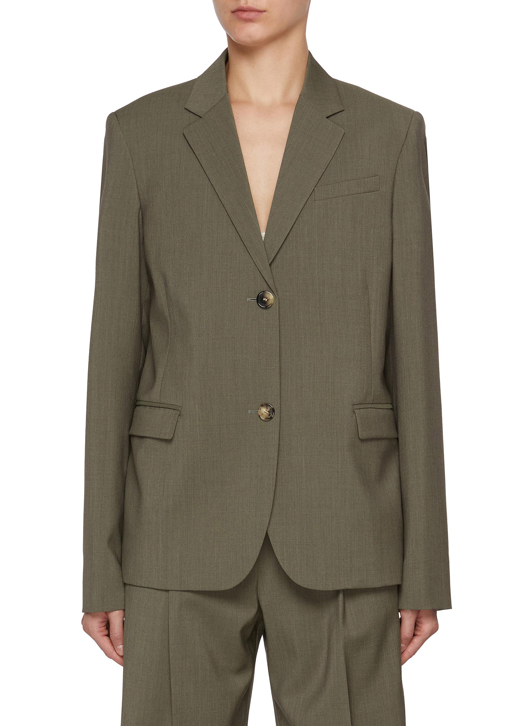LOEWE | Tie Back Single Breasted Wool Blazer | Women | Lane