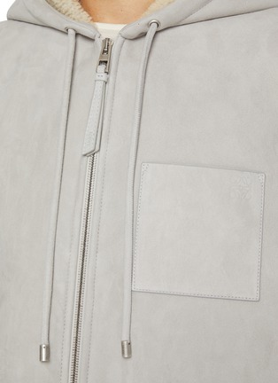  - LOEWE - Hooded Zip Up Shearling Vest