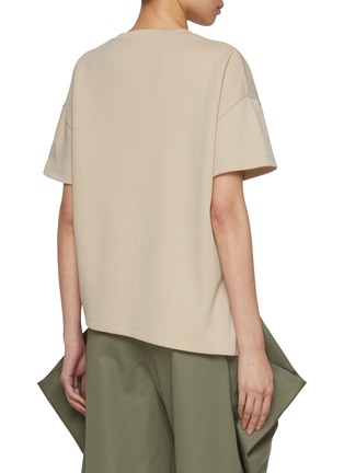 Back View - Click To Enlarge - LOEWE - Asymmetrical Embroidered T-shirt
