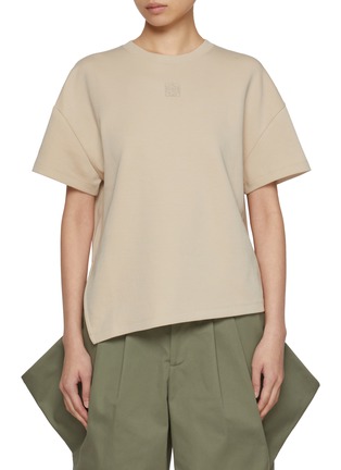 Main View - Click To Enlarge - LOEWE - Asymmetrical Embroidered T-shirt