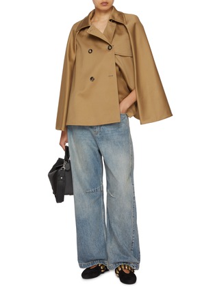 Figure View - Click To Enlarge - LOEWE - Faded Anagram Light Wash Barrel Jeans