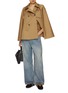 Figure View - Click To Enlarge - LOEWE - Faded Anagram Light Wash Barrel Jeans
