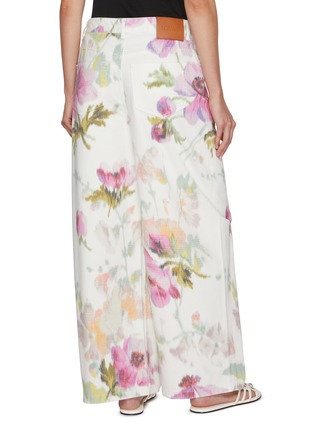 Back View - Click To Enlarge - LOEWE - Floral Light Wash Jeans
