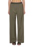 Main View - Click To Enlarge - LOEWE - Elasticated Waist Pleated Front Wool Pants