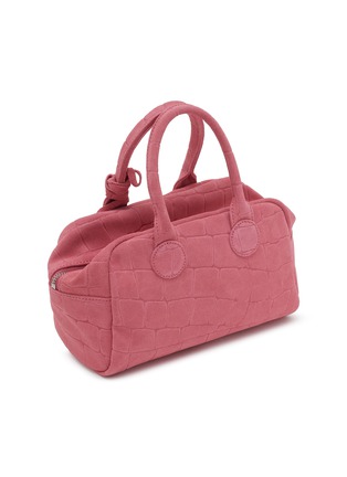 Detail View - Click To Enlarge - MARGESHERWOOD - Soft Bowling Suede Hand Bag