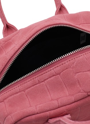 Detail View - Click To Enlarge - MARGESHERWOOD - Soft Bowling Suede Hand Bag