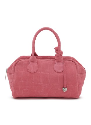 Main View - Click To Enlarge - MARGESHERWOOD - Soft Bowling Suede Hand Bag