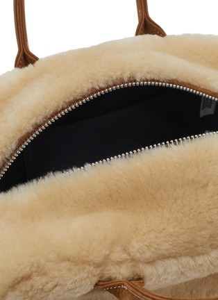 Detail View - Click To Enlarge - MARGESHERWOOD - Soft Bowling Shearling Bag