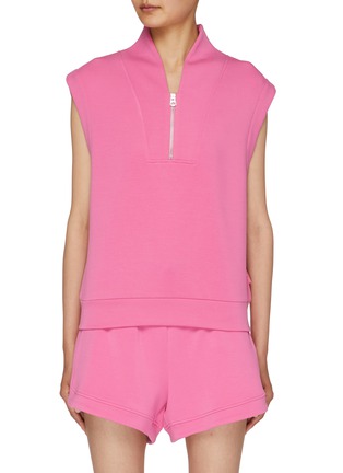 Main View - Click To Enlarge - VARLEY - Loretta Sleeveless Half Zip Sweatshirt