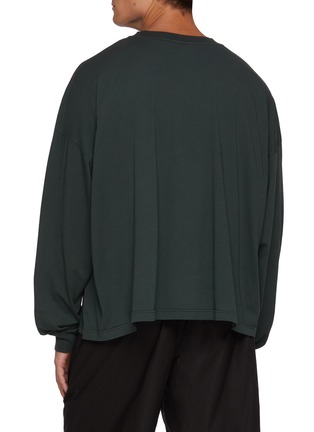 Back View - Click To Enlarge - THE ROW - Haru Boxy Long Sleeve Cotton T-Shirt