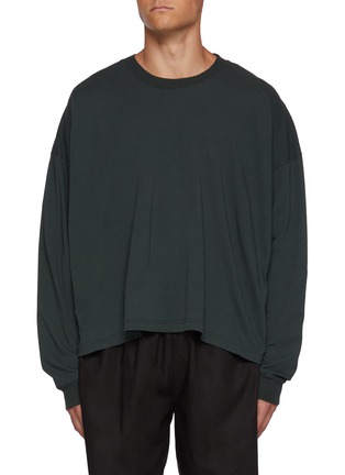 Main View - Click To Enlarge - THE ROW - Haru Boxy Long Sleeve Cotton T-Shirt