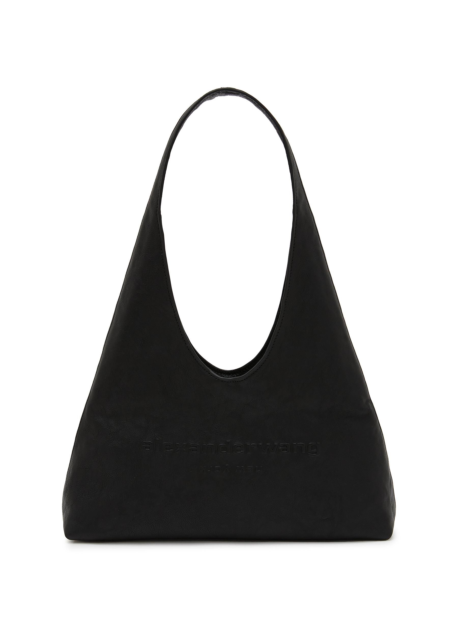 国内発送 Alexander Wang☆Large Pike Hobo ショルダーバッグ 黒 Alexander Wang Pike Large Pebbled Leather Hobo Bag | Neiman