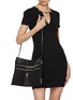 Front View - Click To Enlarge - ALEXANDERWANG - Medium Geo Crinkle Leather Bag