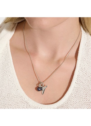  - JOHN HARDY - Modern Talisman Diamond Pearl Necklace — Size 16-18