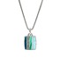 Main View - Click To Enlarge - JOHN HARDY - Carved Chain Sterling Silver Turquoise Malachite Chrysocolla Necklace — Size 22