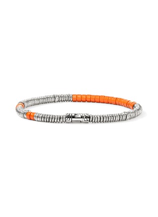 Detail View - Click To Enlarge - JOHN HARDY - Heishi Sterling Silver Enamel Bracelet — Size UM