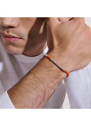  - JOHN HARDY - Heishi Sterling Silver Enamel Bracelet — Size UM