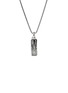 Detail View - Click To Enlarge - JOHN HARDY - Modern Talisman Silver Turquoise Necklace — Size 24	
