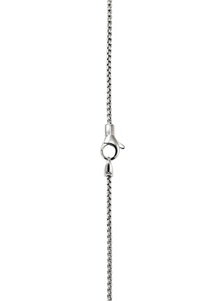 Detail View - Click To Enlarge - JOHN HARDY - Modern Talisman Silver Turquoise Necklace — Size 24	