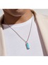  - JOHN HARDY - Modern Talisman Silver Turquoise Necklace — Size 24	