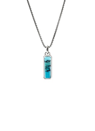 Main View - Click To Enlarge - JOHN HARDY - Modern Talisman Silver Turquoise Necklace — Size 24	