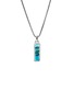 Main View - Click To Enlarge - JOHN HARDY - Modern Talisman Silver Turquoise Necklace — Size 24	