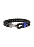 Detail View - Click To Enlarge - JOHN HARDY - Rhodium Enamel Leather Cord Double Row Bracelet — Size UL