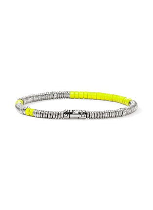 Detail View - Click To Enlarge - JOHN HARDY - Heishi Sterling Silver Enamel Bracelet — Size UM