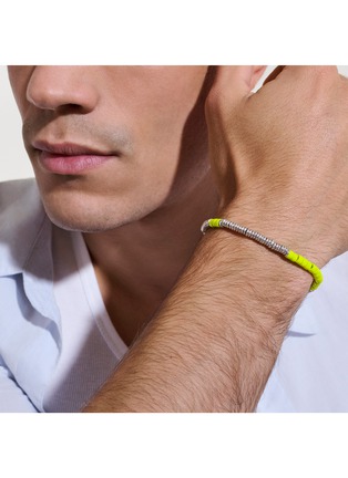  - JOHN HARDY - Heishi Sterling Silver Enamel Bracelet — Size UM
