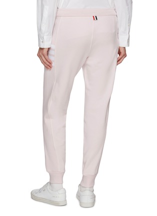 Back View - Click To Enlarge - THOM BROWNE - 4 Bar Cotton Sweatpants