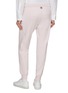 Back View - Click To Enlarge - THOM BROWNE - 4 Bar Cotton Sweatpants