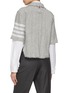 Back View - Click To Enlarge - THOM BROWNE - 4 Bar Frayed Edge Tweed Shirt Jacket