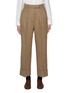 Main View - Click To Enlarge - THOM BROWNE - Double Pleated Chequered Wool Tweed Pants