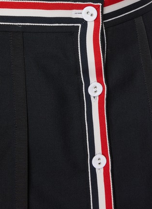  - THOM BROWNE - Button Front Pleated Mini Skirt