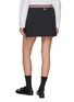 Back View - Click To Enlarge - THOM BROWNE - Button Front Pleated Mini Skirt