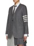 Detail View - Click To Enlarge - THOM BROWNE - Ruched Back Wool Cashmere Blazer