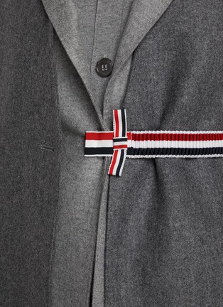  - THOM BROWNE - Ruched Back Wool Cashmere Blazer