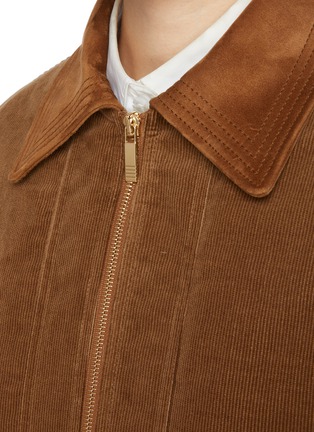  - THOM BROWNE - Cropped Down Filled Corduroy Flight Jacket
