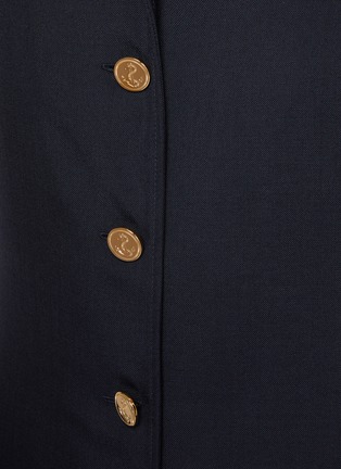  - THOM BROWNE - Notch Lapel Button Up Pleated Dress