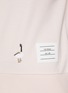  - THOM BROWNE - Short Sleeve Geese Embroidered Cotton Milano Tee